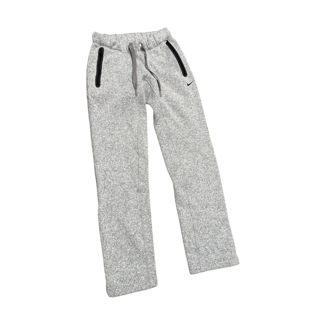 Nike Gray Heather Track Joggers with Black Trim